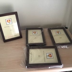 4 new dark wood look picture frames